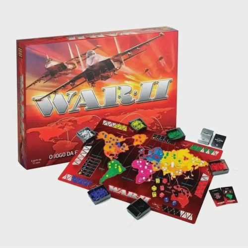 Jogo War 2 Tabuleiro Estratégia com Batalhas Aéreas - Grow - Shop