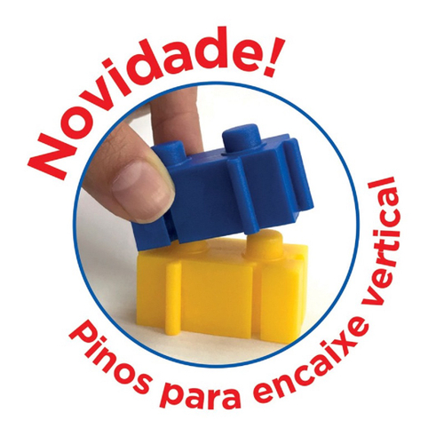 Blocos De Montar - Monta Tudo 3d 50 Peças 1055 - Elka