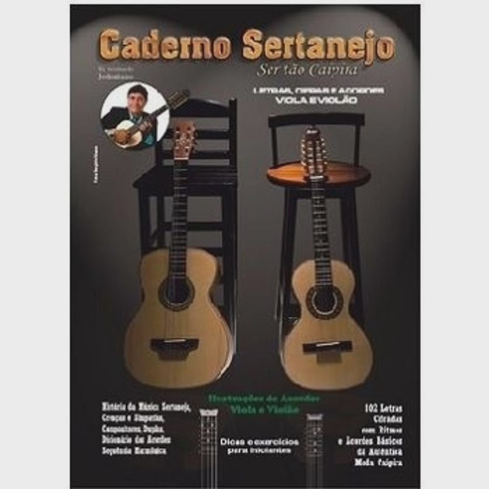 Caderno Sertanejo Letras, Cifras Viola E Violão Vol.2 - Casadei  Instrumentos Musicais