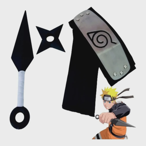 Compra online de Anime naruto cosplay bandana folha aldeia prop