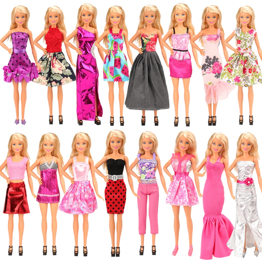 Kit 5 Roupas para Boneca Barbie