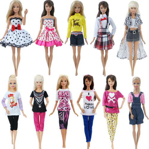 Kit 10 Looks Sortidos Roupinhas Para Barbie na Americanas Empresas