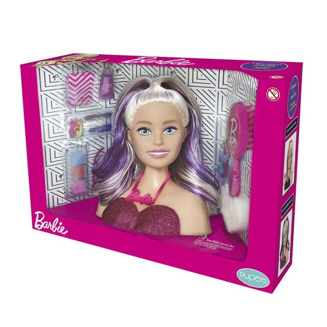 Boneca Barbie Styling Head Faces Para Maquiar Com Acessórios na Americanas  Empresas