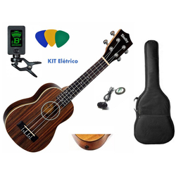 Ukulele Elétrico Shelby Su21R Soprano Capa-Afinador e Palhetas Menor preço em Ukulele Elétrico Shelby Su21R Soprano Capa-Afinador e Palhetas