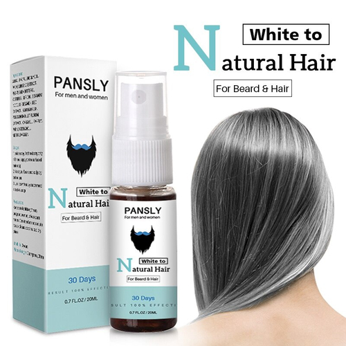 Restaurar Branco Barba Cabelo Para Natural Color Hair Spray Para Unisex Herbal Cure White Hair Care Nas Americanas