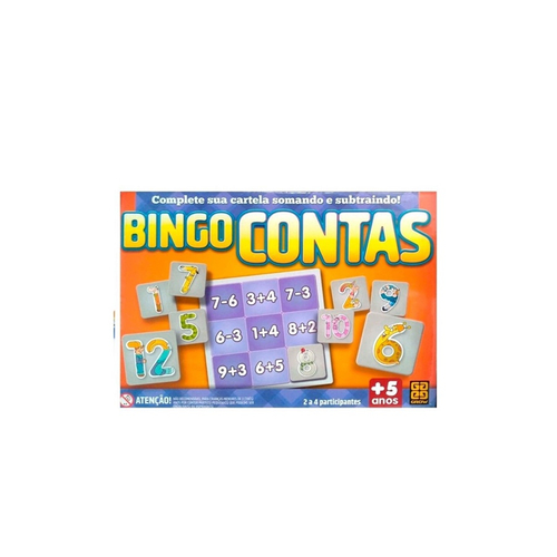 Jogo Infantil - Bingo Contas - Grow - - Kidverte