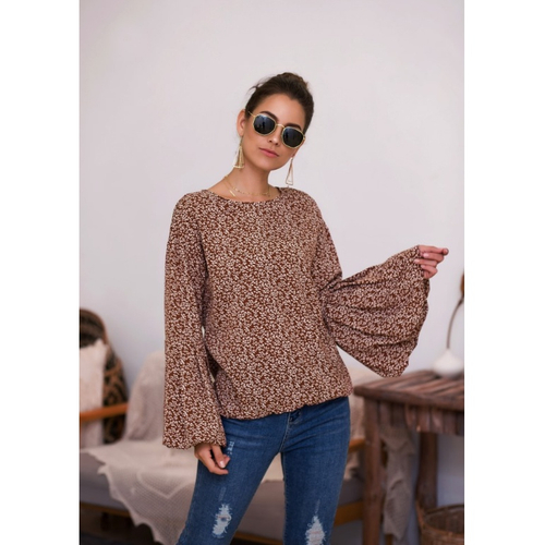 blusa de frio floral feminina