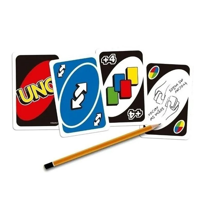 KIT/12 jogos de cartas uno - mattel