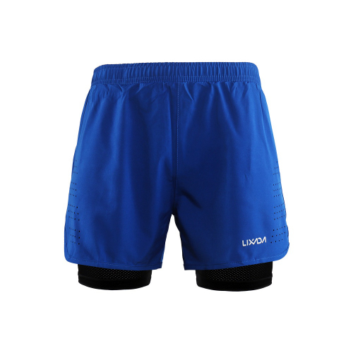 Lixada Homens De 2 Em 1 Cal Es De Corrida De Secagem Rpida Respirvel Ativo Training Exercªcio Jogging Ciclismo Shorts Com Longer Liner Bluem Em Promocao Ofertas Na Americanas