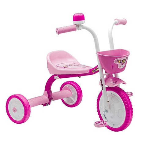 Triciclo Motoca Infantil Happy Pink Meninas Rosa - Xalingo em