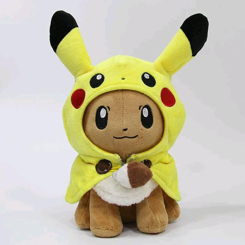 Kit Eevee + Evoluções + Pikachu, Pelúcia Pokémon (10 Itens! ) no Shoptime