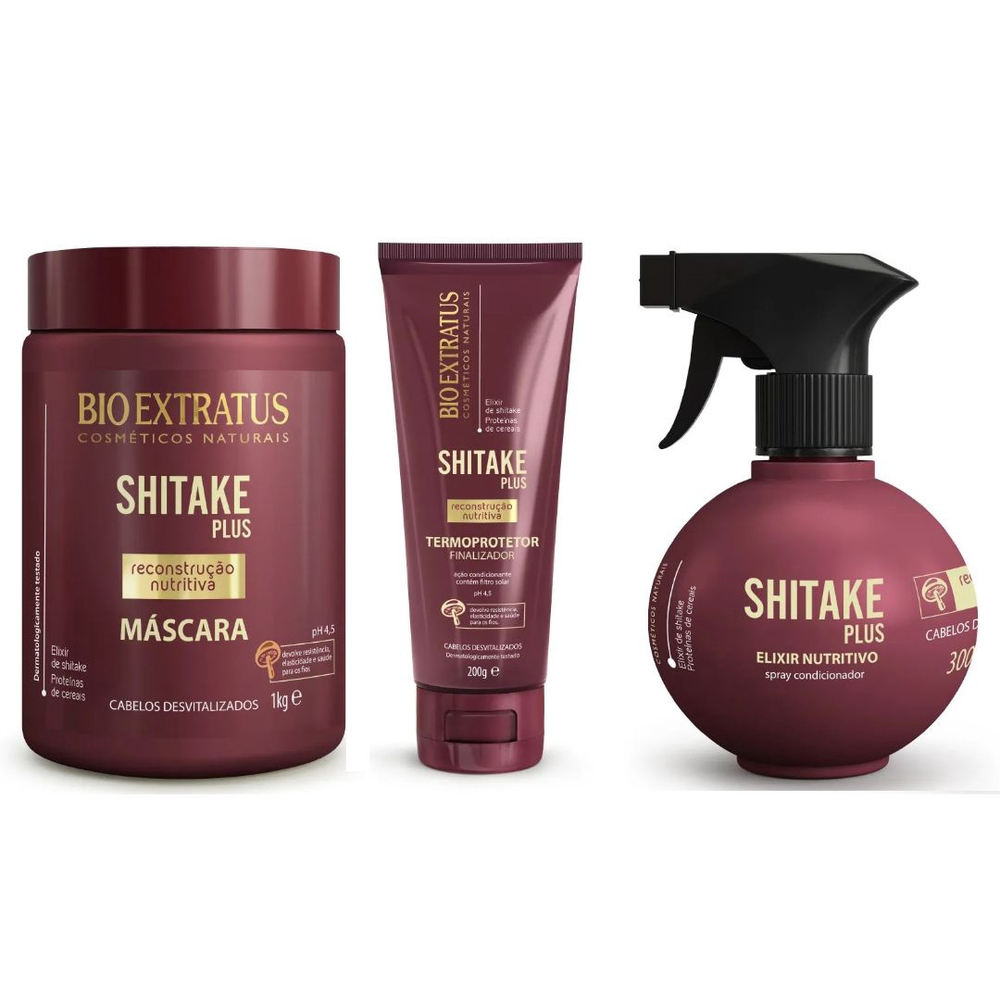 Kit Shitake Bio Extratus ( 5 itens) - Luisa Perfumaria & Cosméticos