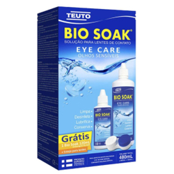 Kit Bio Soak para Lentes 480ml com 1un + 1 Estojo Menor preço em Kit Bio Soak para Lentes 480ml com 1un + 1 Estojo