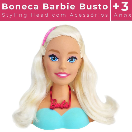 Cabeça Da Boneca Barbie Para Pentear E Fazer As Unhas 2019 em Promoção na  Americanas