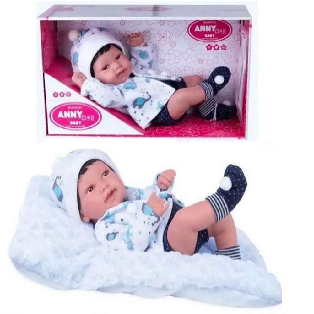 Bebê Reborn Menino Anny Doll Baby - Cotiplas - Xickos Brinquedos