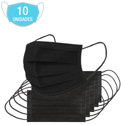 Máscaras Pretas Para Rosto Descartável Tripla Proteção Com Elástico E Clip Nasal Com 10 Unidades é boa?
