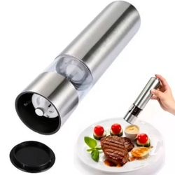 Moedor de Sal Pimenta Elétrico a Pilha Automatico Aço Inox com Luz é boa?