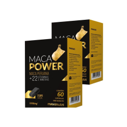 Kit 2x Maca Power 1200mg + 22 Vit. E Minerais - 60 Cáps. Maxinutri Menor preço em Kit 2x Maca Power 1200mg + 22 Vit. E Minerais - 60 Cáps. Maxinutri