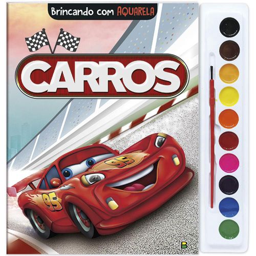 Disney Carros 3 - Pronto Para Corrida Livro De Colorir Com Cards no Shoptime