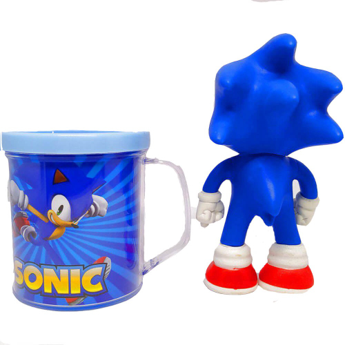 Kit Boneco Sonic Azul Articulado 15Cm + Caneca 350Ml Nº1 na Americanas  Empresas