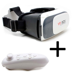 Óculos Vr Box 2.0 Realidade Virtual + Controle Cardboard 3d Menor preço em Óculos Vr Box 2.0 Realidade Virtual + Controle Cardboard 3d