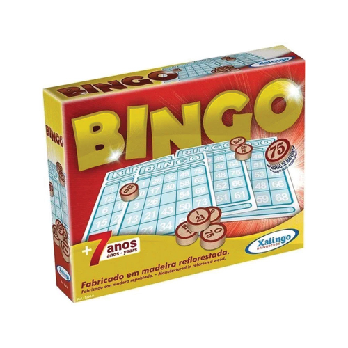 Jogo Bingo Pedras de Madeira Xalingo - xalingo