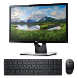 Menor preço em Kit Monitor Dell 21.5 SE2216H + Teclado e Mouse sem fio Dell Pro KM5221W Preto