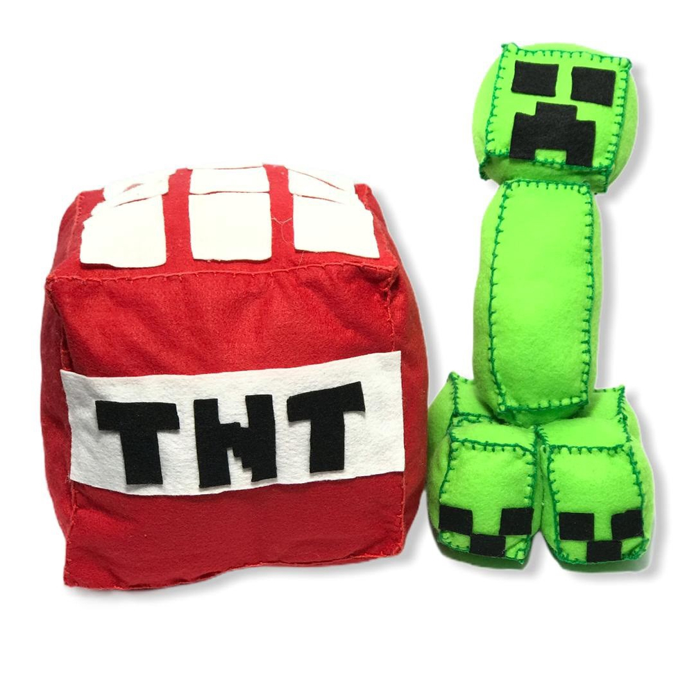 Kit Boneco Pelúcia Creeper 35 Cm + tnt - Minecraft em Promoção na Americanas