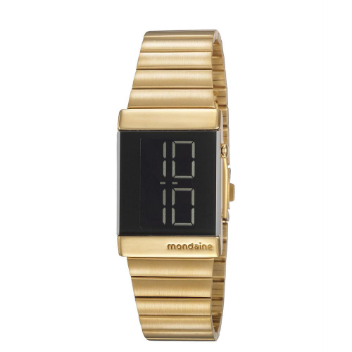 relógio mondaine feminino digital dourado