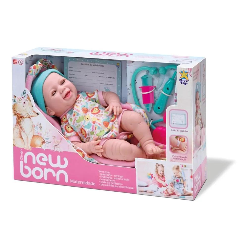 Boneca Bebe Reborn - Diver New Born - Dormindo - Divertoys em Promoção na  Americanas