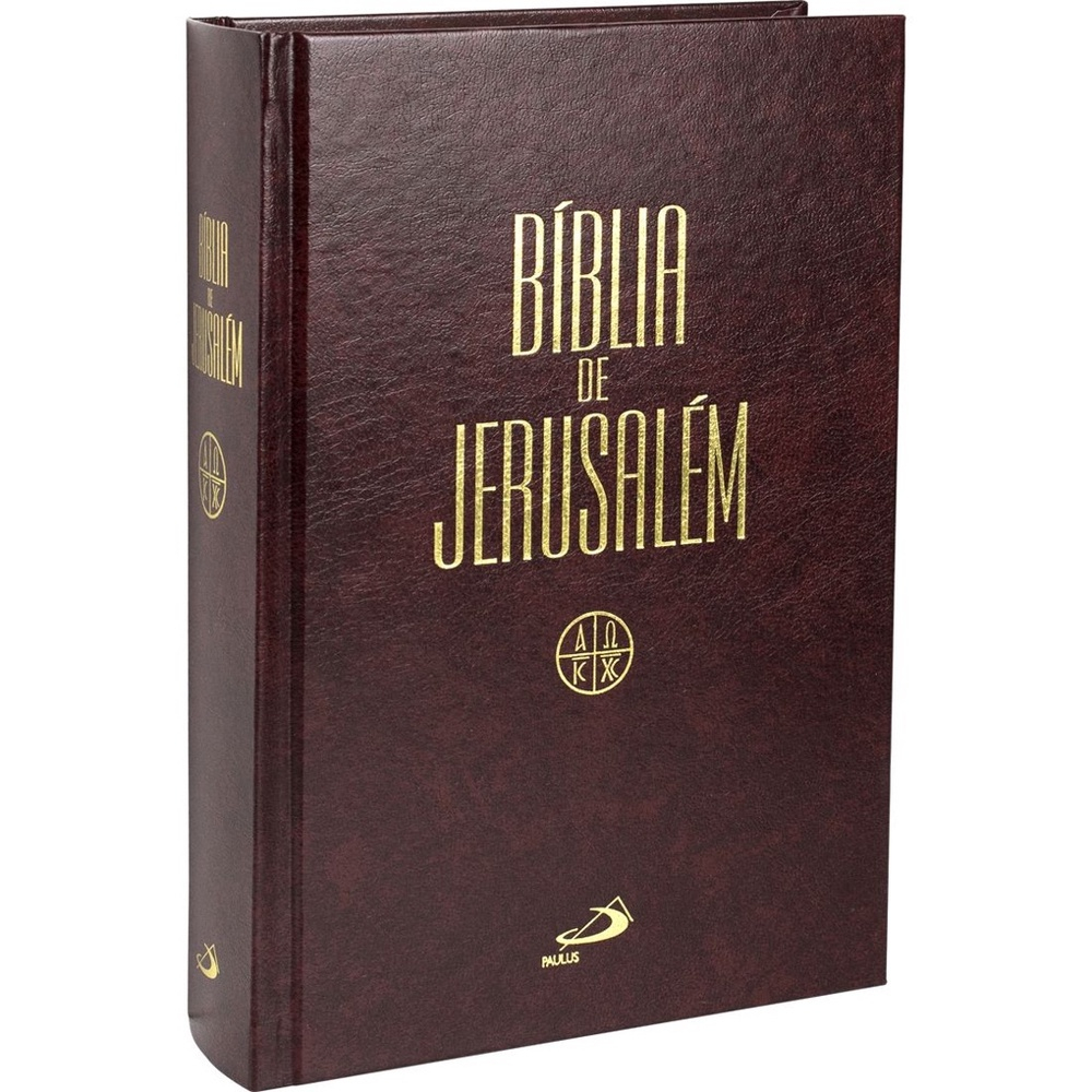 Bíblia De Jerusalém Capa Dura Luxo Vinho Editora Paulus Em Promoção ...