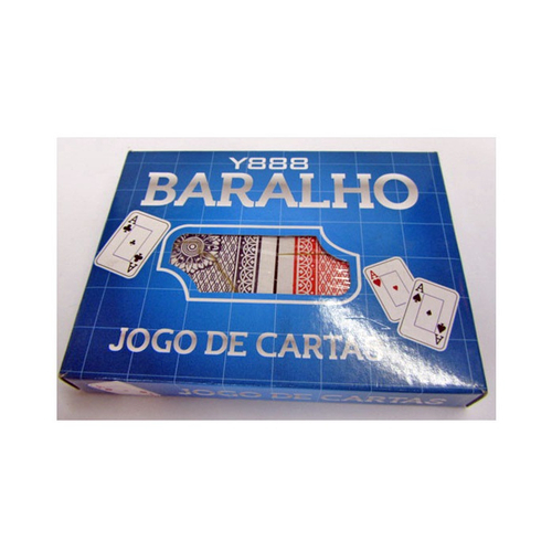 2 Jogos de Carta Baralho 100% Plástico Impermeável 54 Cartas no Shoptime