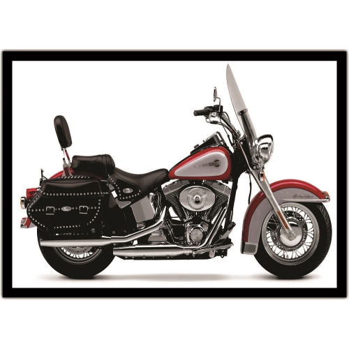 Quadro decorativo desenho moto Harley Davison