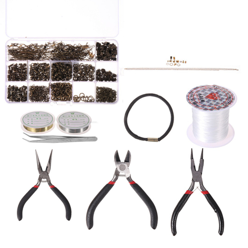 Kit para fabricação de jóias Kit para iniciantes de jóias Ferramentas para confecção e reparo de Kit para fabricação de jóias Kit para iniciantes de jóias Ferramentas para confecção e reparo de
