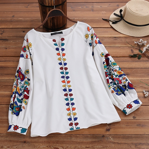 blusa boho bordada