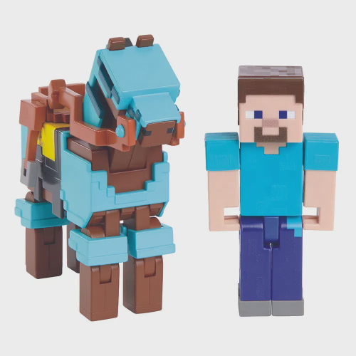 Boneco Minecraft Steve E Cavalo Armadura - Mattel em Promoção na Americanas