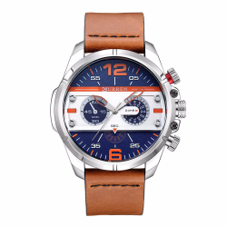 Relógio Masculino Curren 8259 de Quartzo A Prova D'água com Pulseira de Couro é boa?