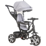 Triciclo Giratório Kiddo 360° Cinza 12M +