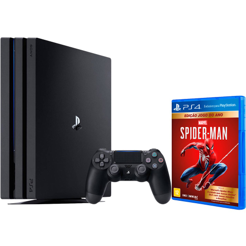 Console PS4 Pro 1 TB + Controle Wireless DualShock 4 + Game