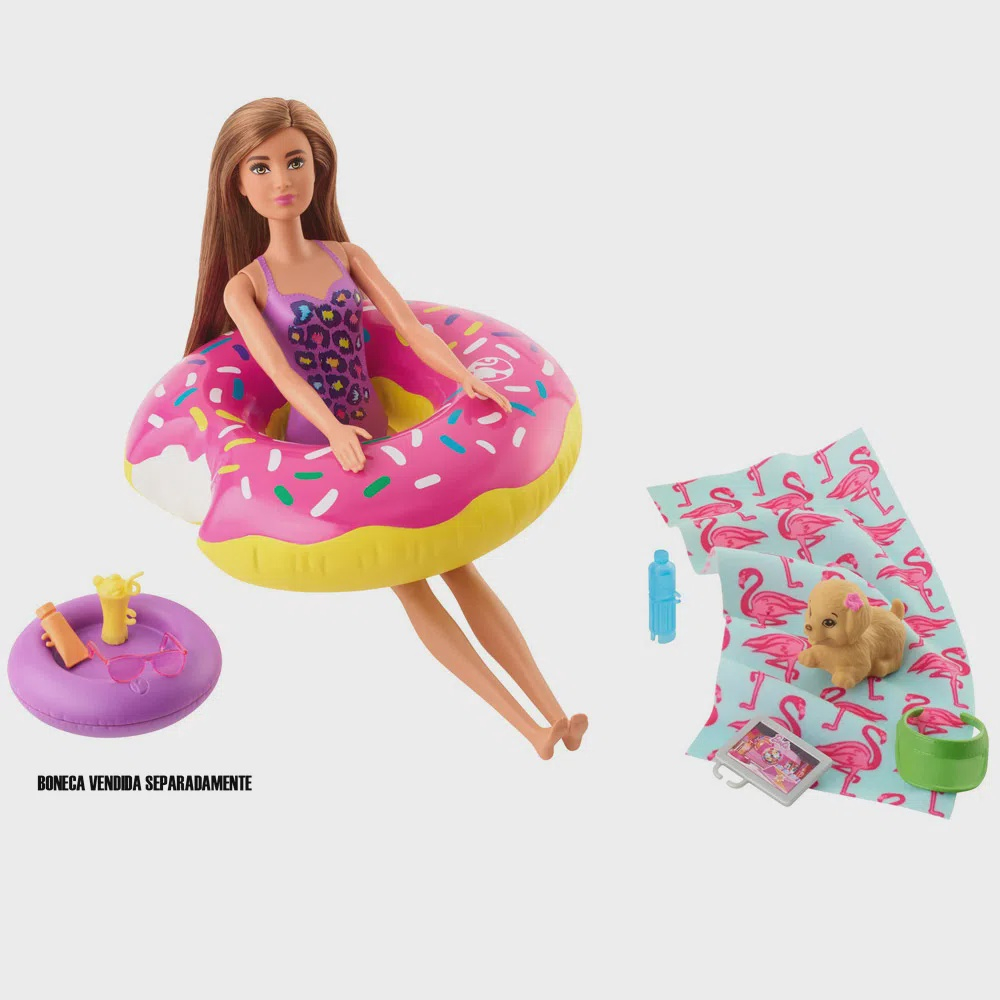 Barbie série casa mobiliada plegable com cozinha piscina quarto e bacia com  boneca loira - AliExpress