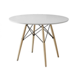 Mesa Desing Eames Redonda Branca - Mkm-016