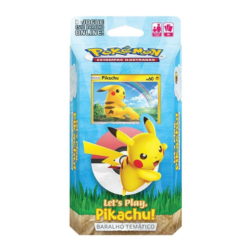 Pikachu Baralho Temático 60 Cartas + Moeda Pokémon Tcg - Copag