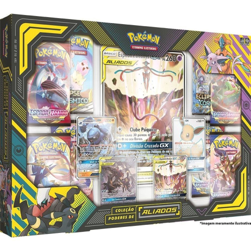 Jogo de Cartas Pokemon Box Coleção Premium Umbreon/Espeon GX