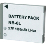Bateria NB-6L para câmera digital e filmadora Canon Digital Ixus 85 is, ixy Digital 25IS, PowerShort SX500