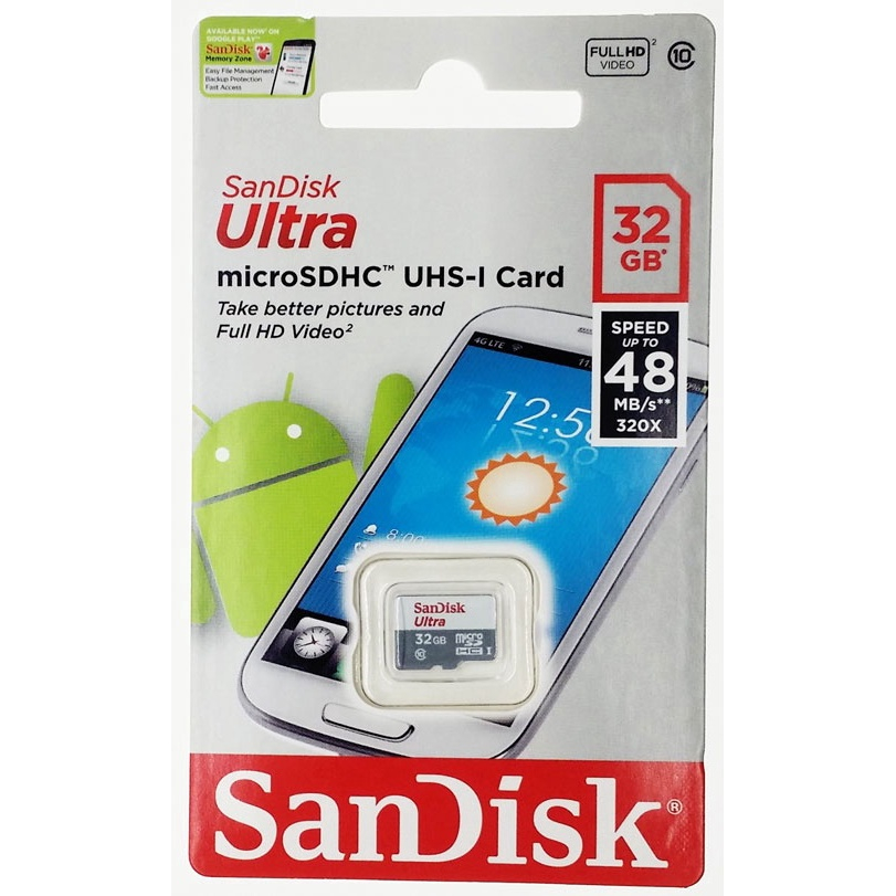 Cartão De Memória MicroSDHC 32GB Sandisk Ultra 48MB/s | Submarino