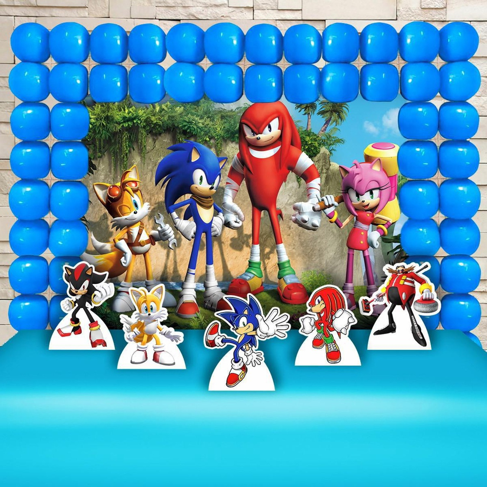 Decoracao aniversario sonic