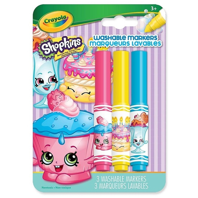 Canetinha Pipsqueaks Shopkins Cupcake Crayola em Promocao na Americanas