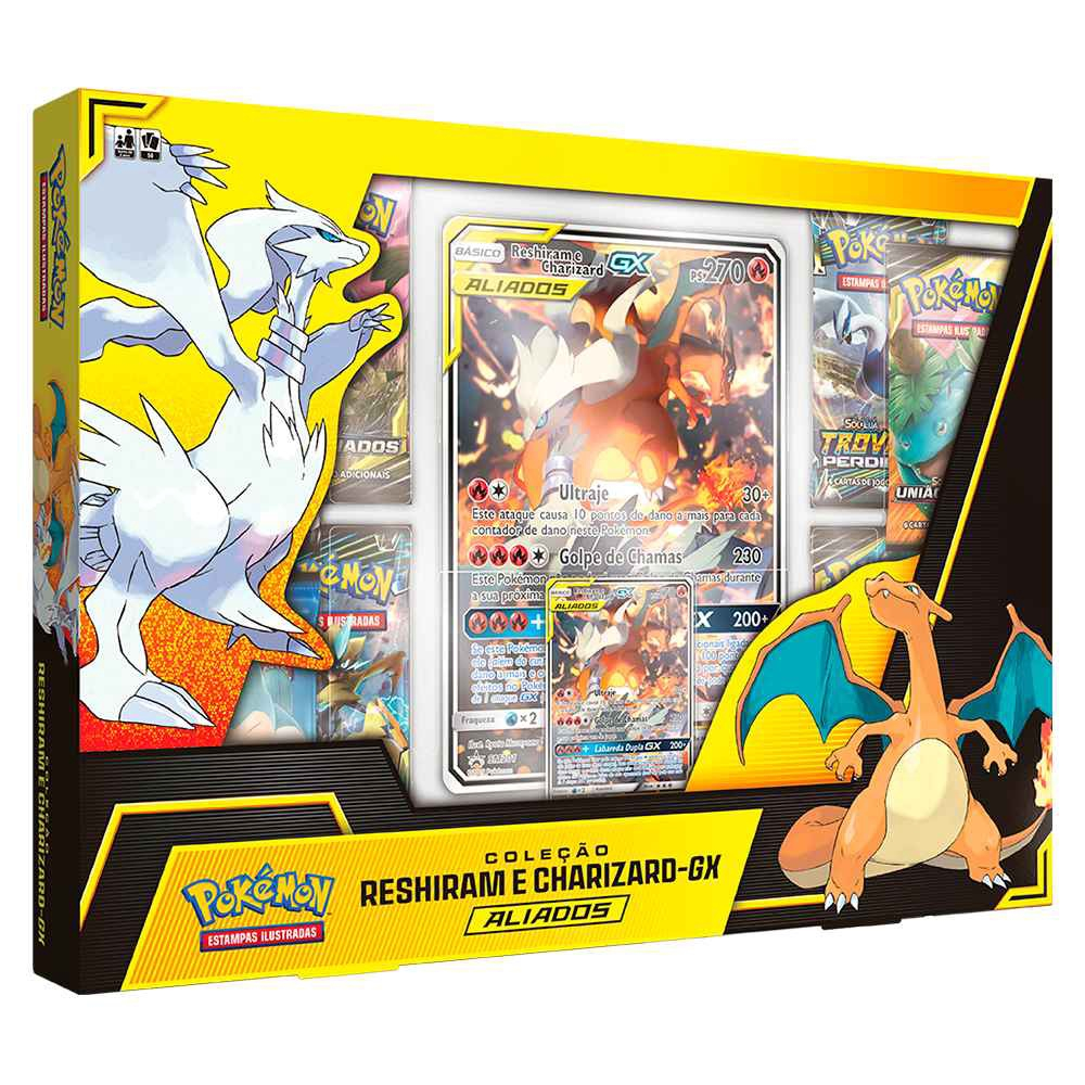 Box Pokemon Reshiram e Charizard gx Aliados em Promoção na Americanas