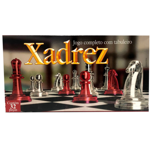 Jogo de Tabuleiro Xadrez 32 Peças.