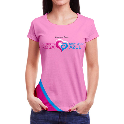 camiseta feminina outubro rosa